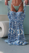 Corset dress MAJOLICA BLUE