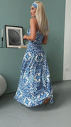 Corset dress MAJOLICA BLUE